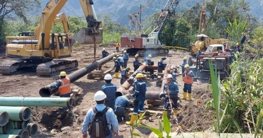 La producción petrolera cae un 50 % por la falta de funcionamiento de los oleoductos / Foto: Cortesía Petroecuador
