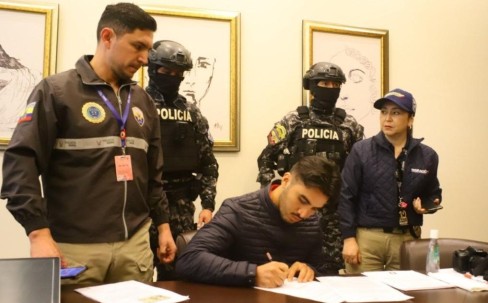 Cáceres está implicado en el asesinato de su esposa, la joven abogada María Belén Bernal / Foto: cortesía Policía Nacional 