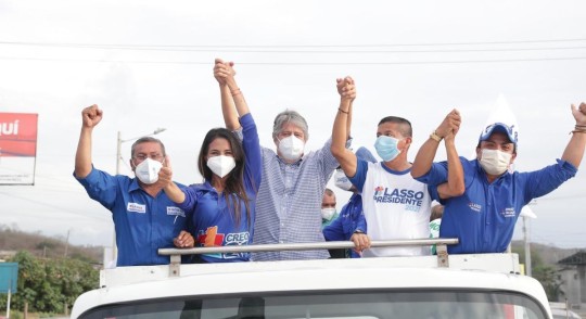Arauz y Lasso pasan a la segunda vuelta / Foto cortesía Guillermo Lasso