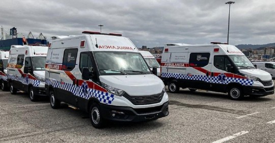 En total son 186 ambulancias que llegarán al país hasta diciembre 2023 / Foto: cortesía Ministerio de Salud