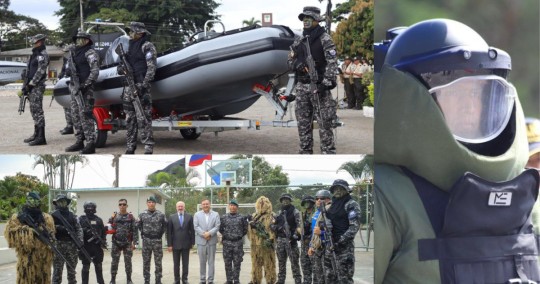 "Hoy, recibimos una herramienta fundamental para luchar contra el crimen organizado, pero también nos permitirá salvar vidas a través de rescate -buceo-" / Foto: cortesía ministerio de Interior