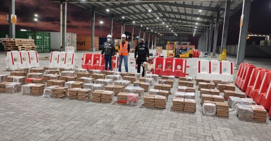 El puerto de Guayaquil está considerado como uno de los mayores puntos de salida de droga de Suramérica hacia Estados Unidos y Europa / Foto: cortesía Policía Nacional