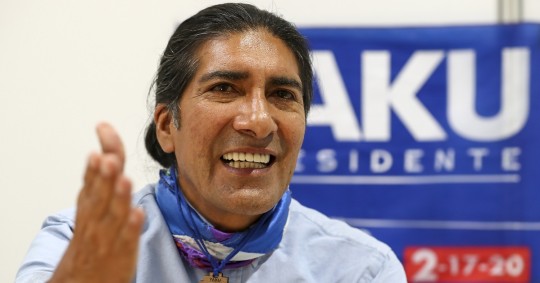 “Esta es la coalición que nos representa a los y las ecuatorianas, es un proyecto enfocado en la gobernabilidad, solidaridad, transparencia, eficiencia y eficacia” / Foto: EFE