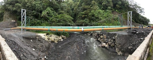 Petroecuador finalizó la construcción de la variante aérea del SOTE / Foto: cortesía Petroecuador