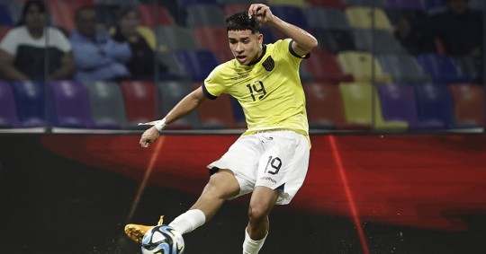 Páez debutó este año en la primera división de Ecuador y en la actual Copa Libertadores con el Independiente del Valle, con apenas 15 años / Foto: EFE