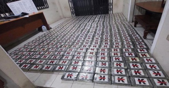 La Policía incautó más de 1,1 toneladas de cocaína con destino a Europa /  Foto: Cortesía Policía Nacional