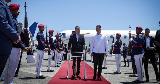 "Es un honor pisar la tierra de República Dominicana para asistir a la Cumbre Iberoamericana", dijo Lasso/ Foto: Cortesía Presidencia de la República