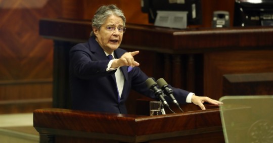 El informe a la Nación tendrá lugar en la Plataforma Social el próximo miércoles 24 de mayo, cuando Lasso cumplirá su segundo año en el poder / Foto: EFE