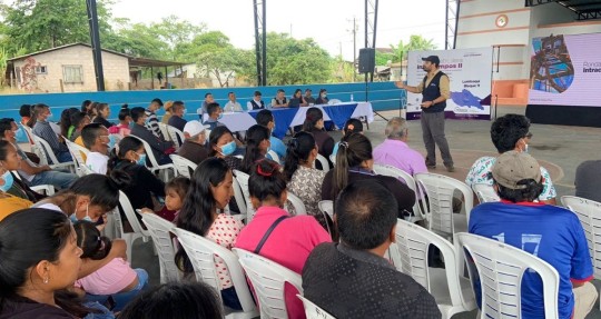 Socialización de la Ronda Petrolera Intracampos II comenzó en comunidades de Sucumbíos / Foto: cortesía ministerio de Energía
