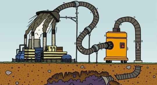 la Captura del CO2 parece la opción más prometedora en los esfuerzos contra el cambio climático sin afectar el estilo de vida actual / Imagen: IIGE