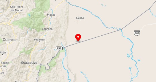 El sismo ocurrió a las 01.21 hora local (06.21 GMT) a 2,87 grados de latitud sur y a 77,55 grados de longitud oeste / Imagen: cortesía IG