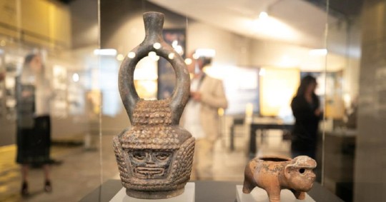 La vasija de la cultura Mayo Chinchipe descubierta en Palanda, contenía los restos más antiguos conocidos hasta ahora de cacao domesticado / Foto: cortesía Cancillería 