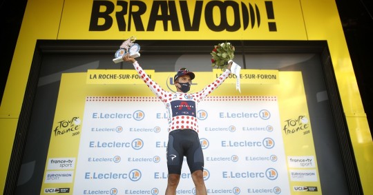 Richard Carapaz, subcampeón de montaña del Tour de Francia / Foto: EFE