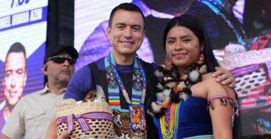 Daniel Noboa ganó en 4 provincias amazónicas / Foto: cortesía Daniel Noboa