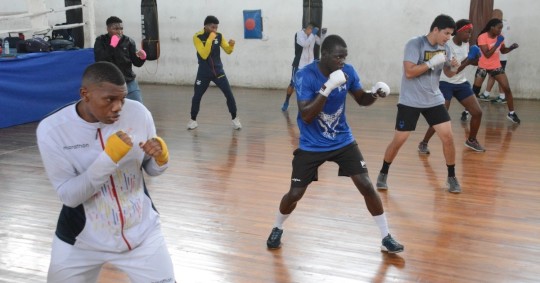 Preselección nacional de boxeo se prepara en Portoviejo / Foto: Cortesía ministerio de Deporte