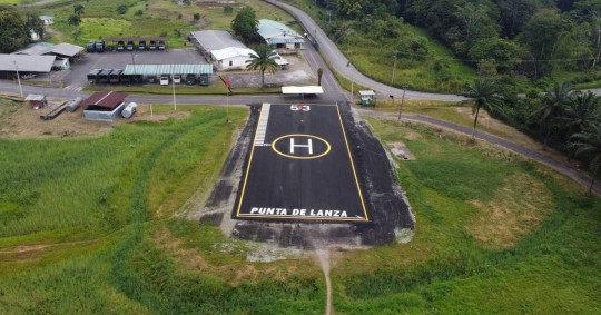 El Ejército inauguró helipuerto en Sucumbíos / Foto: cortesía El Universo