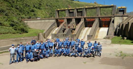 La central hidroeléctrica aprovecha las aguas del río Pastaza / Foto: cortesía CELEC