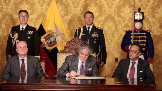 Las autoridades nombradas por el Jefe de Estado son: Marco Mena en Pastaza, Alirio Grefa en Napo y Fernando Chalampuente en Imbabura / Foto: cortesía Guillermo Lasso 