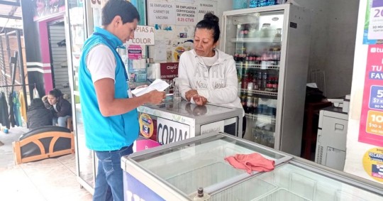 15 puntos de pago del bono en Pastaza fueron supervisados / Foto: Cortesía MIES