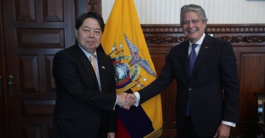 Las autoridades reafirmaron su compromiso de trabajar conjuntamente en favor de la paz / Foto: Cortesía Secretaría General de Comunicación de la Presidencia
