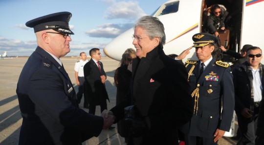El mandatario ecuatoriano aseguró que también va a EE.UU. a explorar la posibilidad de discutir un tratado bilateral de libre comercio / Foto: cortesía Presidencia 