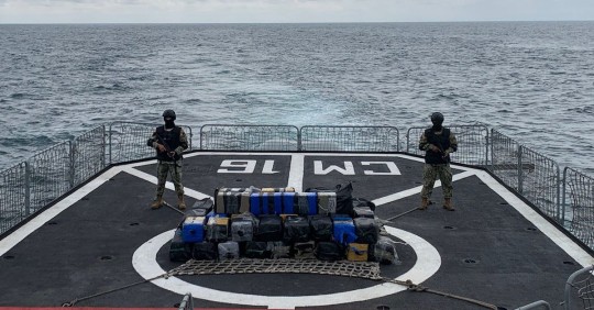 Ecuador incautó 1,5 toneladas de droga en lancha procedente de Colombia / Foto: cortesía Armada Ecuador