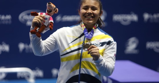 Bella Paredes se consagró campeona mundial en Grecia / Foto: cortesía Comité Olímpico Ecuatoriana