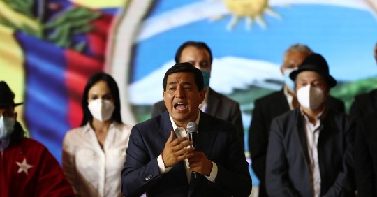 Arauz reconoce triunfo de Lasso y "traspié" electoral en balotaje / Foto: EFE