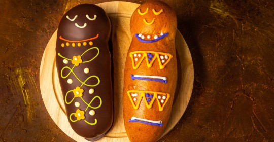 En sus inicios, estas figuras de pan eran simples muñecas de luto/ Foto: cortesía