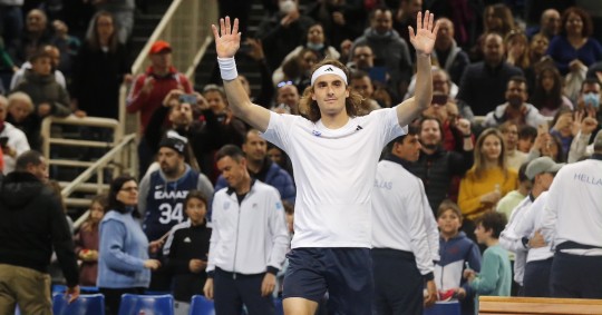 El reciente finalista del Abierto de Australia derrotó a Andrés Andrade por 7-6 (1) y 6-1 y sentenció así el choque / Foto: EFE
