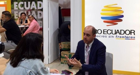 Prado remarcó que la participación de empresas ecuatorianas en este tipo de ferias "demuestra" la "voluntad" de intentar vender más en Europa y menos en Rusia / Foto: EFE