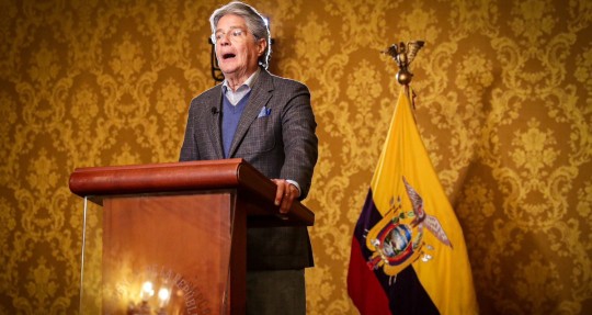Lasso dijo que el Gobierno presentará su denuncia ante la Fiscalía General del Estado y la queja respectiva al Consejo de la Judicatura / Foto: cortesía Secretaría de Comunicación de la Presidencia