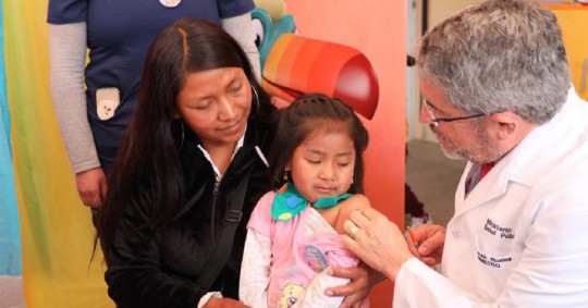 La fase II contra la poliomielitis, sarampión y rubeola se llevará a cabo en parques, centros comerciales…/ Foto: cortesía Ministerio de Salud