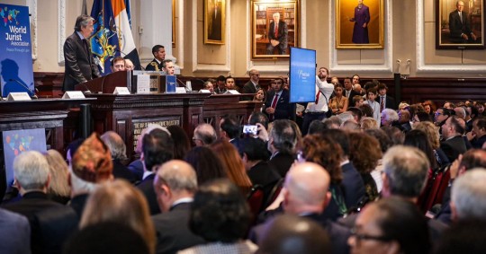 El Primer Mandatario aprovechó la oportunidad para renovar el compromiso de su país con los principios democráticos y la defensa del Estado de Derecho / Foto: cortesía Presidencia