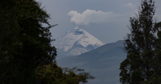 El Municipio de Quito presentó este viernes una recreación en video de la erupción del volcán Cotopaxi ocurrida el 26 de junio de 1877/ Foto: Cortesía EFE