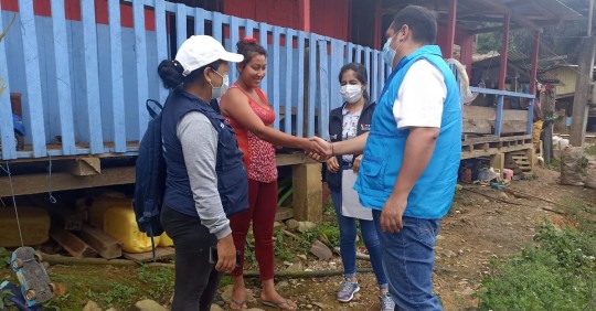 En Zamora se realiza censo de recicladores / Foto: cortesía MIES