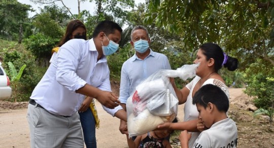 Familias de Asunción, afectadas por inundaciones, reciben ayuda / Foto: cortesía MIES
