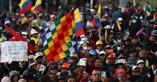 Conaie rechaza acusación sobre financiación de narcotraficantes a protestas / Foto: EFE