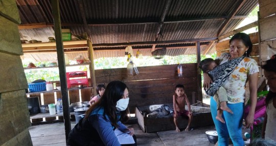 MIES recorre hogares de personas con discapacidad en Pastaza / Foto: cortesía MIES