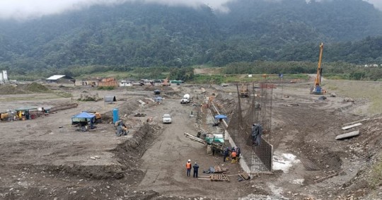 La erosión se encuentra a 7,56 kilómetros aguas abajo de la captación de la hidroeléctrica/ Foto: Cortesía CELEC