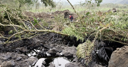Derrame de crudo en Napo afecta 2,1 hectáreas, según ministerio del Ambiente / Foto: EFE