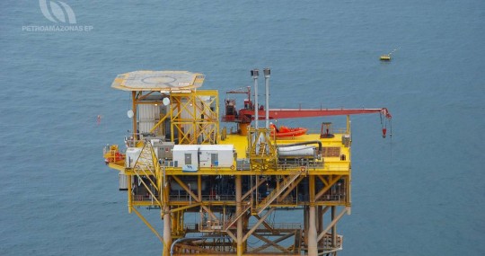 Este campo produce gas natural en el Golfo de Guayaquil y es operado por Petroecuador. / Foto: Cortesía
