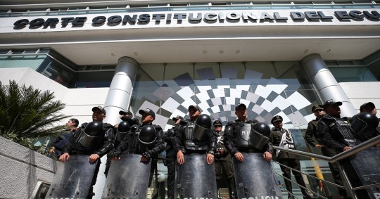 La Corte Constitucional anunció que emitió un dictamen favorable sobre las funciones de las Fuerzas Armadas en la seguridad interna del Estado / Foto:  EFE