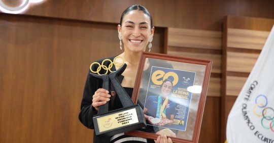 Vargas  fue elegida como la mejor deportista gracias a la medalla de oro y las tres de bronce que obtuvo en los Juegos Mundiales  (EE.UU.) 2022 / Foto: cortesía Comité Olímpico