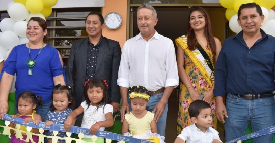 Centro Infantil ‘Primeros Pasitos’ en Sucúa tiene nueva infraestructura / Foto: cortesía MIES