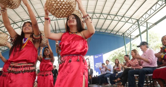 Lasso sostuvo que los recursos ayudarán a materializar proyectos que mejorarán la calidad de vida de miles de personas; por ejemplo, de agua potable / Foto: cortesía Secretaría General de Comunicación de la Presidencia