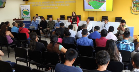 Comunidades de Arajuno piden el asfaltado de 50 kilómetros / Foto: cortesía Secretaría Técnica de la Amazonía