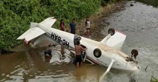 Una avioneta cayó en Pastaza / Foto: cortesía DGAC