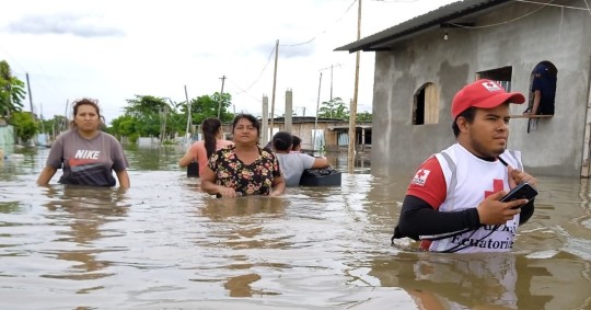 La intensidad de las precipitaciones podría originar inundaciones y deslizamientos de tierra / Foto: cortesía Cruz Roja Guayas