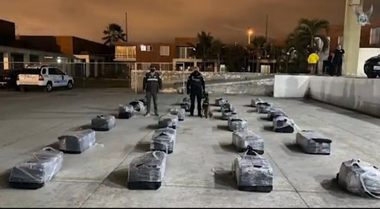 Más de una tercera parte de esta droga ha sido decomisada en los diferentes puertos marítimos del país, especialmente en los terminales de la ciudad de Guayaquil / Foto: cortesía Policia Nacional